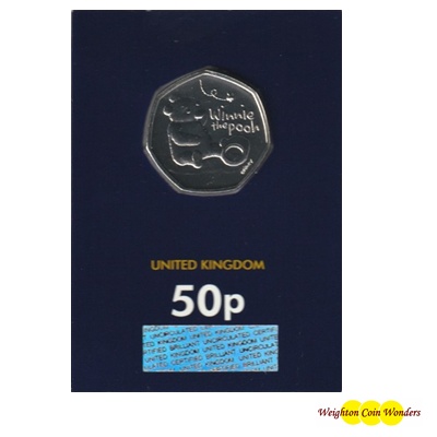 2020 BU 50p Coin (Card) - Winnie the Pooh